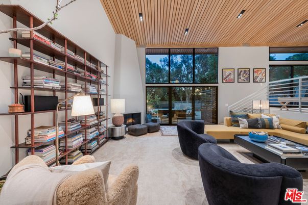 Interior, Living room, Recessed Lighting, Wooden Ceilings