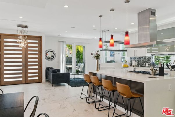 Interior, Kitchen, Marble, Pendant Lights, Recessed Lighting