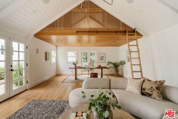 Home Office, Interior, Wooden Ceilings, Wood Texture Flooring