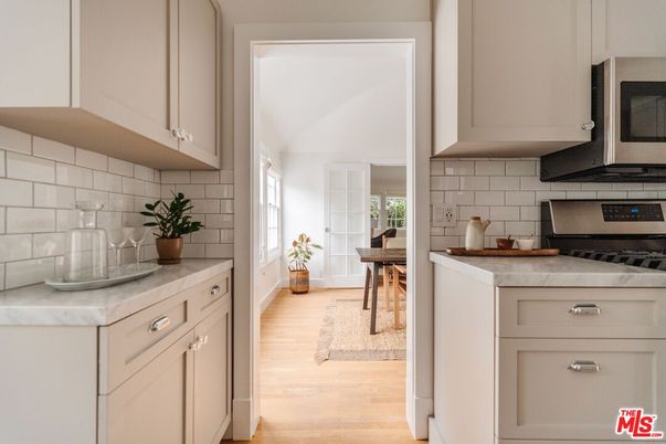 Interior, Kitchen, Wood Texture Flooring
