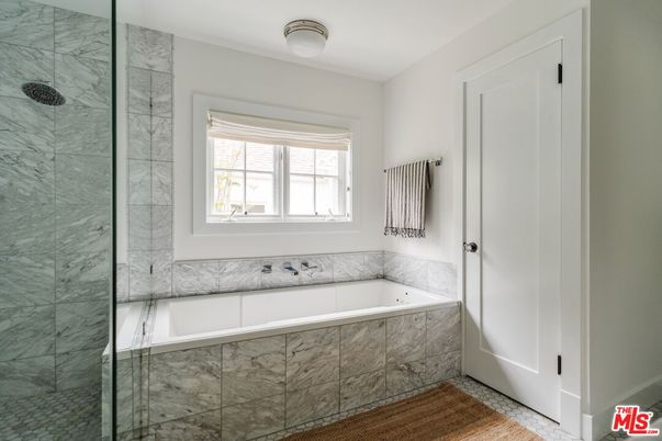 Bathroom, Glass Shower, Interior, Marble Walls