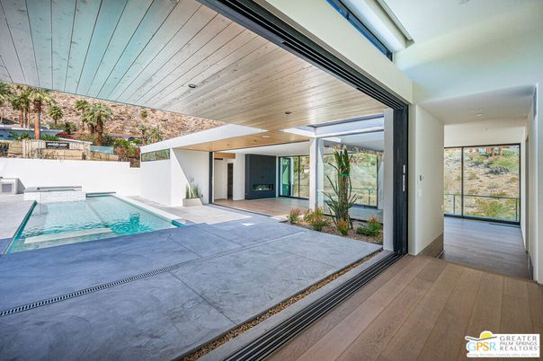 Interior, Pool, Recessed Lighting, Wooden Ceilings, Wood Texture Flooring
