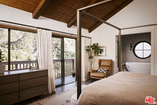 Bedroom, Interior, Wooden Beams, Wooden Ceilings, Wood Texture Flooring