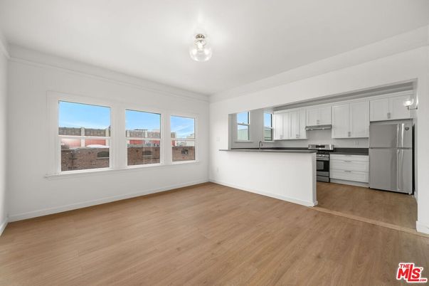Empty room, Interior, Kitchen, Wood Texture Flooring