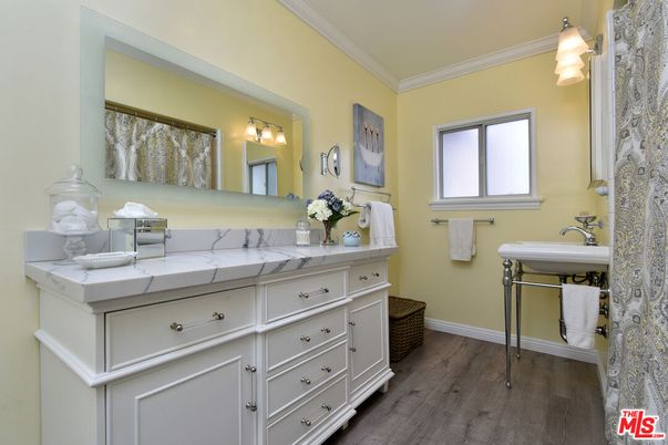 Bathroom, Interior, Wood Texture Flooring