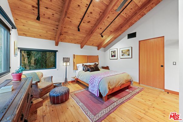 Bedroom, Interior, Wooden Beams, Wooden Ceilings, Wood Texture Flooring