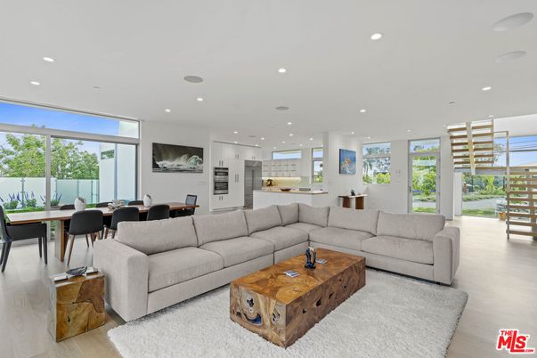Dining room, Interior, Kitchen, Living room, Pendant Lights, Recessed Lighting, Wood Texture Flooring