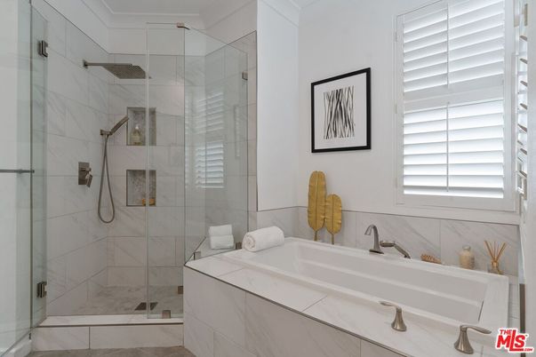 Bathroom, Glass Shower, Interior, Marble Walls