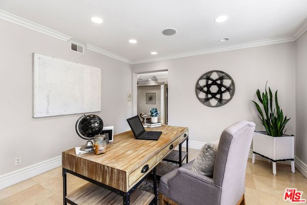 Home Office, Interior, Recessed Lighting
