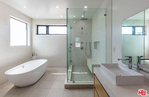 Bathroom, Dual Sink Vanities, Free Standing Baths, Glass Shower, Interior, Recessed Lighting