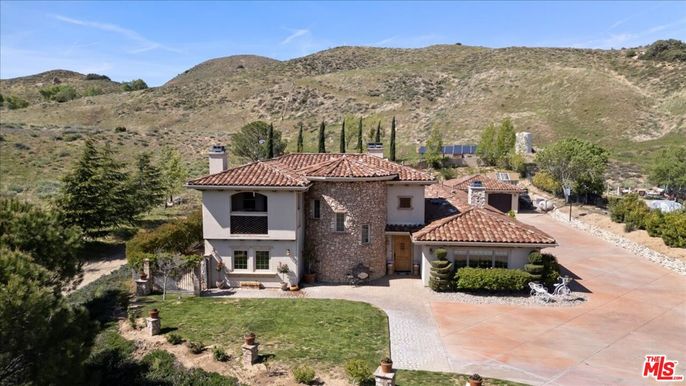 Attached, Backyard, Exterior, Facade, Mediterranean