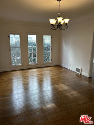 Chandelier, Empty room, Interior, Wood Texture Flooring