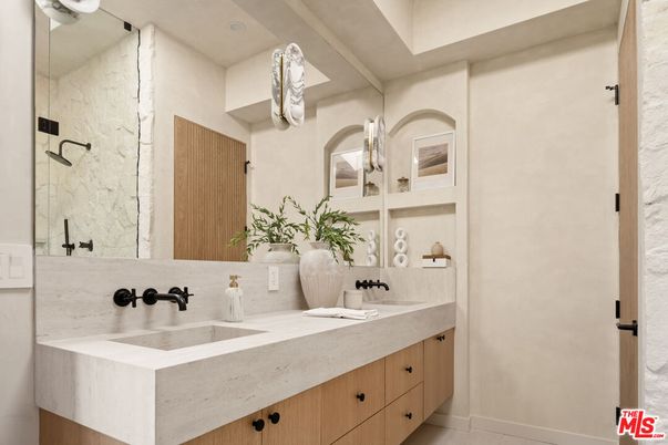 Bathroom, Dual Sink Vanities, Glass Shower, Interior