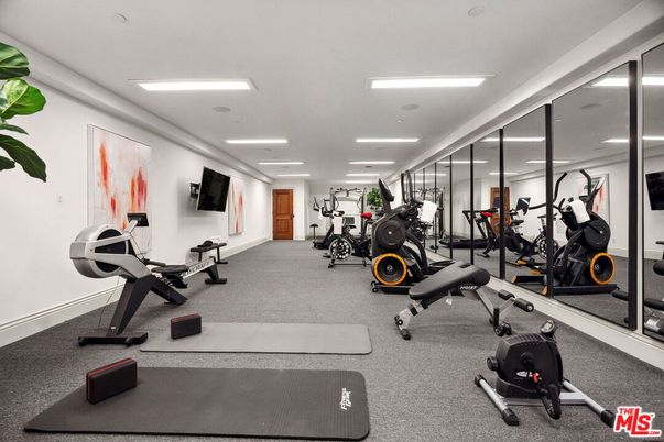 Fitness Equipment, Gym, Interior, Recessed Lighting