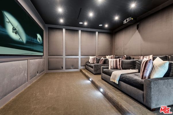 Home Theatre Room, Interior, Projection Screen, Recessed Lighting, Theatre Room
