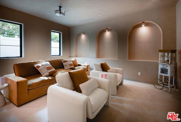 Interior, Living room, Recessed Lighting, Theatre Room