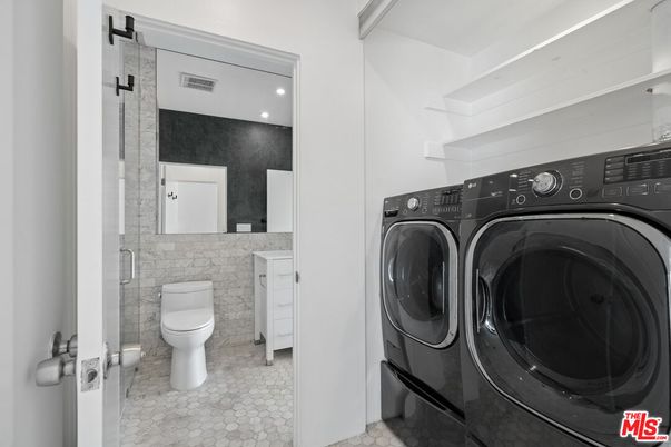 Bathroom, Interior, Recessed Lighting, Utility Closets, Washer