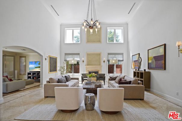 Fireplace, Interior, Living room, Pendant Lights