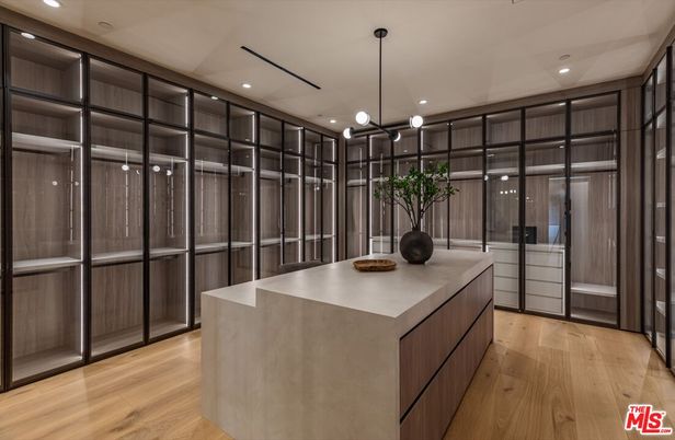 Interior, Pendant Lights, Recessed Lighting, Walk-in Closets, Wood Texture Flooring