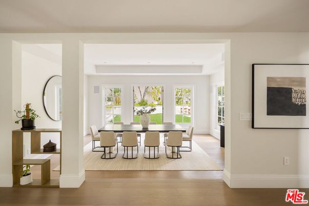 Dining room, Interior, Wood Texture Flooring
