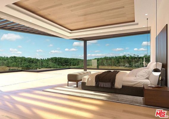 Bedroom, Interior, Water, Wooden Ceilings, Wood Texture Flooring