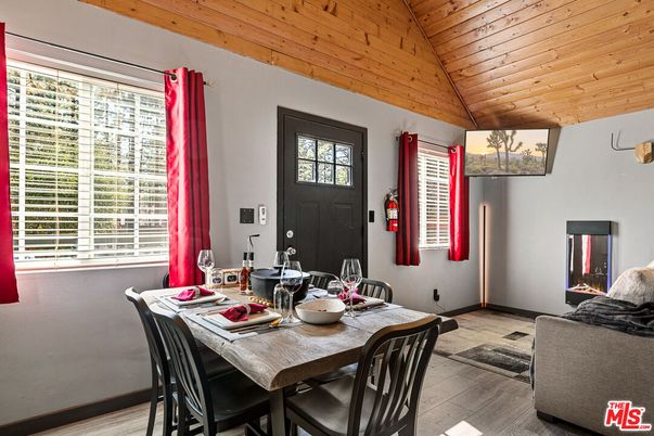 Dining room, Interior, Wooden Ceilings, Wood Texture Flooring