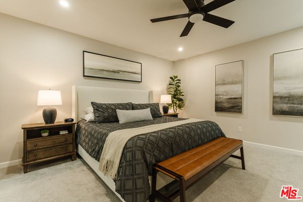 Bedroom, Interior, Recessed Lighting