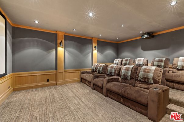 Home Theatre Room, Interior, Projection Screen, Recessed Lighting, Theatre Room