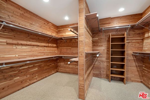 Empty room, Interior, Recessed Lighting, Walk-in Closets, Wooden Walls