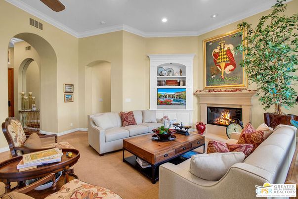 Fireplace, Interior, Living room, Recessed Lighting