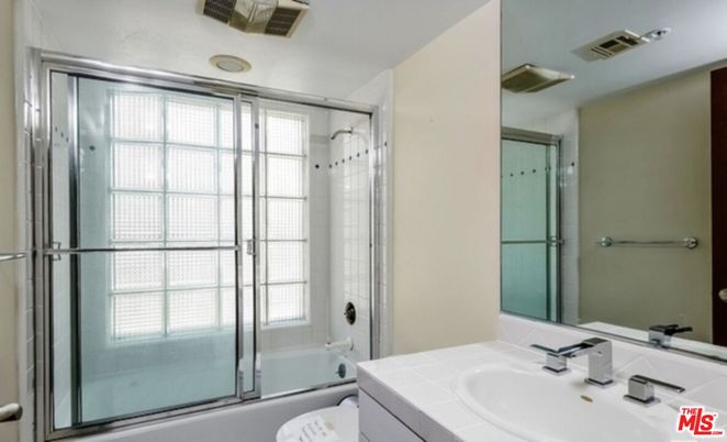 Bathroom, Glass Shower, Interior, Recessed Lighting, Tile Countertops