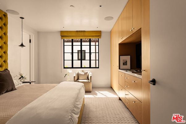 Bedroom, Interior, Pendant Lights, Recessed Lighting