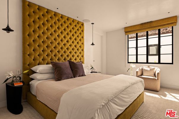 Bedroom, Interior, Pendant Lights, Recessed Lighting