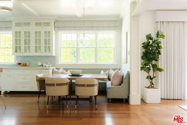 Dining room, Interior, Living room, Pendant Lights, Wood Texture Flooring