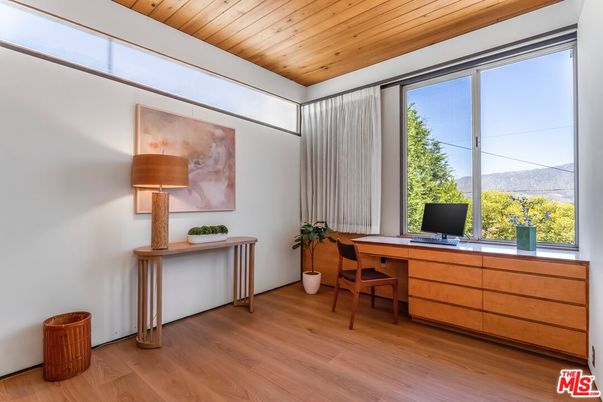 Home Office, Interior, Wooden Ceilings, Wood Texture Flooring
