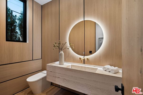 Bathroom, Interior, Wood Texture Flooring, Wooden Walls