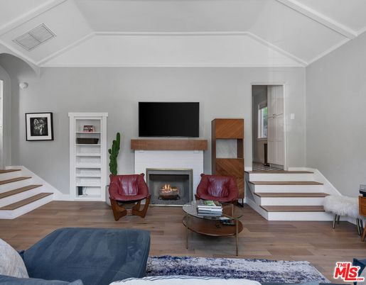 Fireplace, Interior, Living room, Wood Texture Flooring
