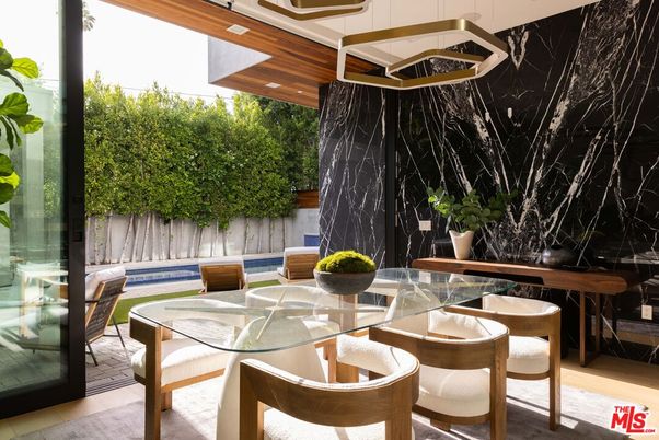Dining room, Interior, Marble Walls