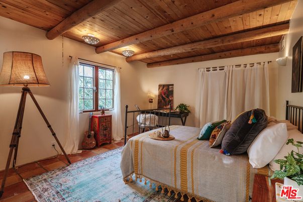 Bedroom, Interior, Wooden Beams, Wooden Ceilings