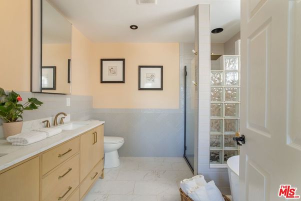 Bathroom, Glass Shower, Interior, Marble, Recessed Lighting