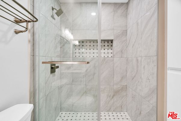 Bathroom, Glass Shower, Interior, Marble Walls