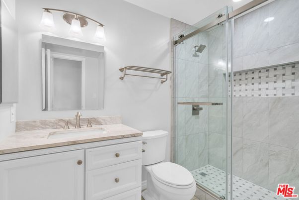 Bathroom, Glass Shower, Interior, Marble Walls