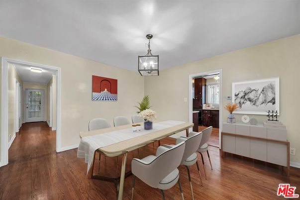 Dining room, Interior, Wood Texture Flooring