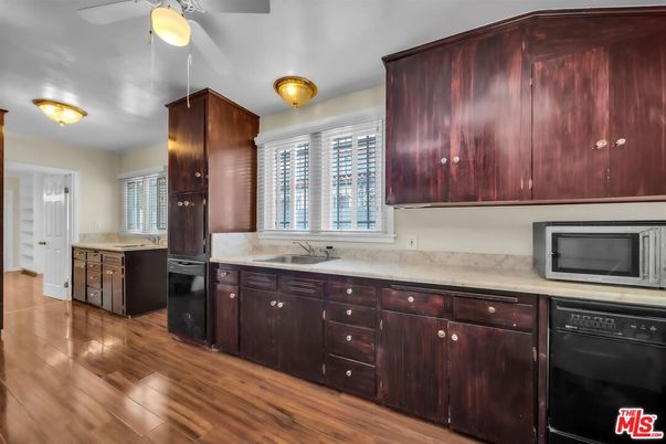 Interior, Kitchen, Wood Texture Flooring