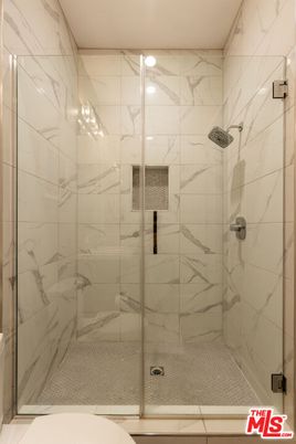Bathroom, Glass Shower, Interior, Marble Walls