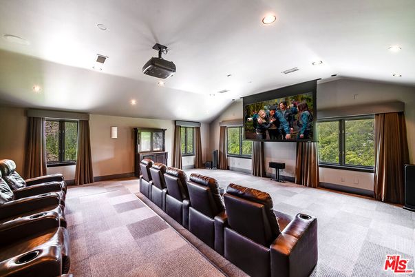 Home Theatre Room, Interior, Projection Screen, Recessed Lighting, Theatre Room