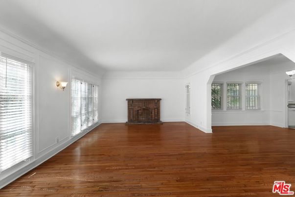 Empty room, Fireplace, Interior, Wood Texture Flooring
