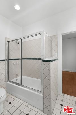Bathroom, Glass Shower, Interior, Recessed Lighting, Wood Texture Flooring