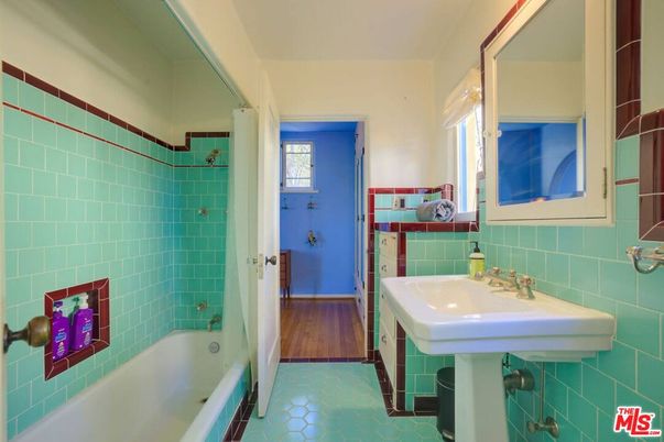 Bathroom, Interior, Wood Texture Flooring