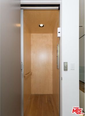Elevator, Interior, Recessed Lighting, Wood Texture Flooring, Wooden Walls
